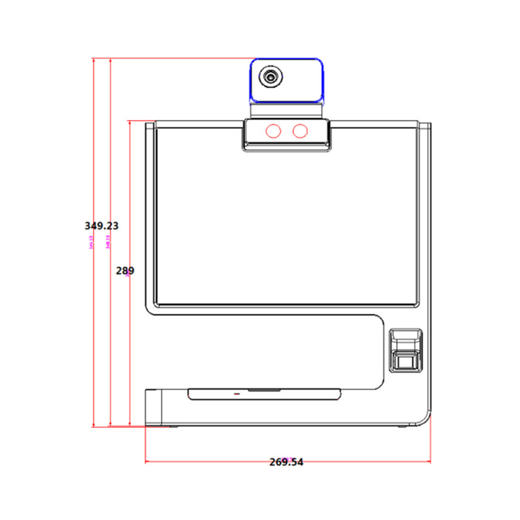 威尼斯wns885566DS-K5032-3XFD 海康威视双屏测温访客一体机(图2)